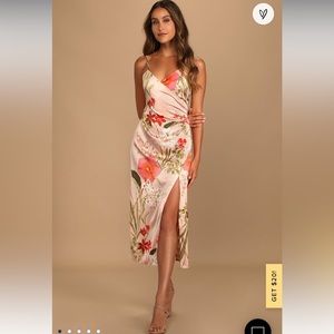 Floral new with tags pink dress